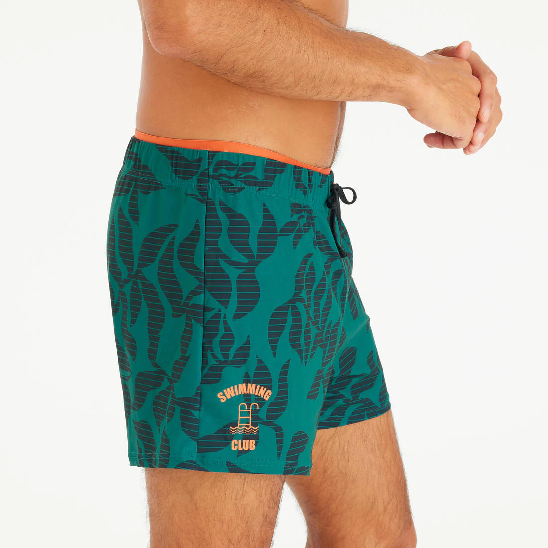 Bermudas de natación cortas azul con para hombre 100 - Image 9