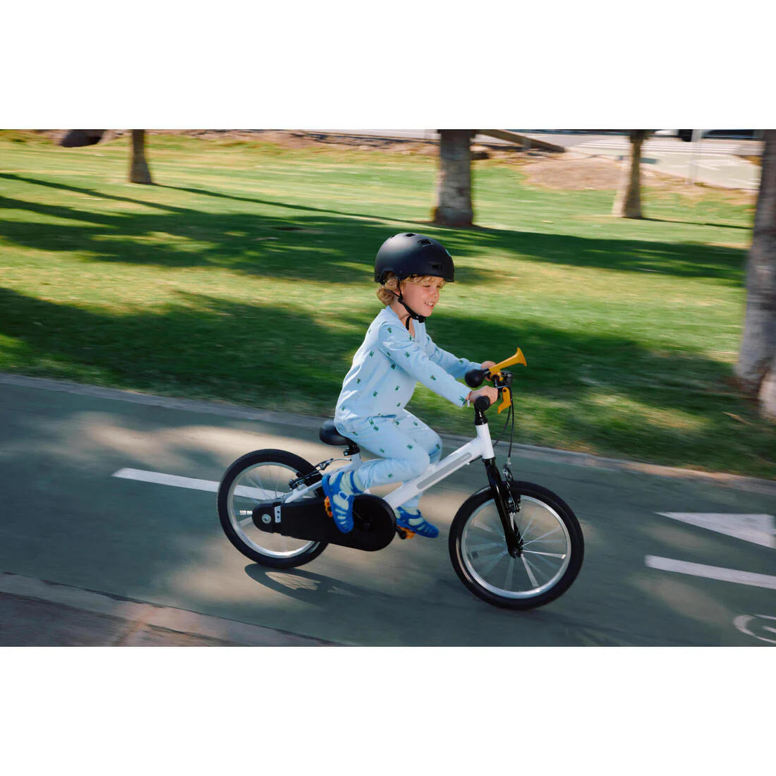 Bicicleta de 16 pulgadas blanca para niños de 4 a 6 años Discover 100 - Image 13