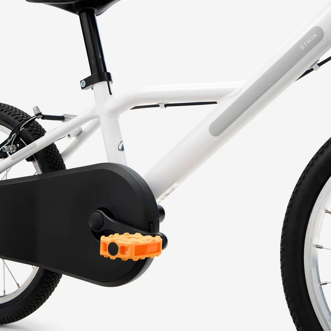 Bicicleta de 16 pulgadas blanca para niños de 4 a 6 años Discover 100 - Image 9