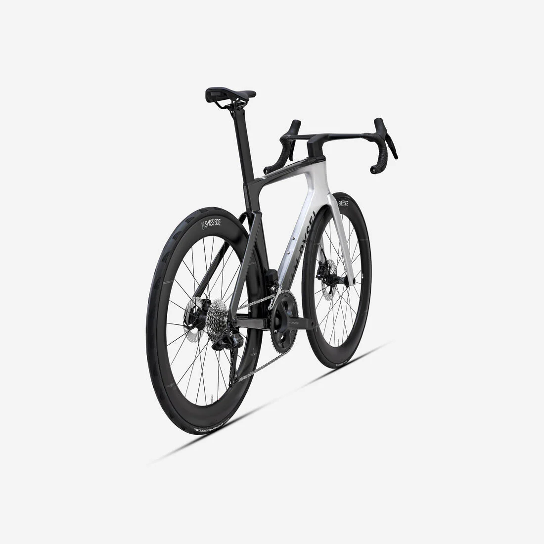 Bicicleta de carretera con sensor de potencia gris RCR-F Pro Shimano 105 - Image 4