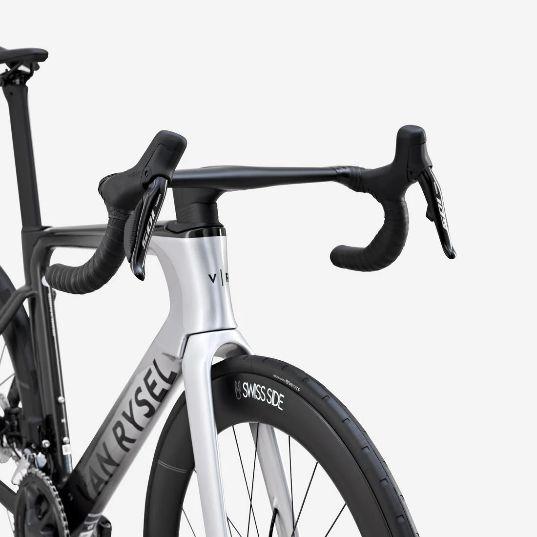 Bicicleta de carretera con sensor de potencia gris RCR-F Pro Shimano 105 - Image 6