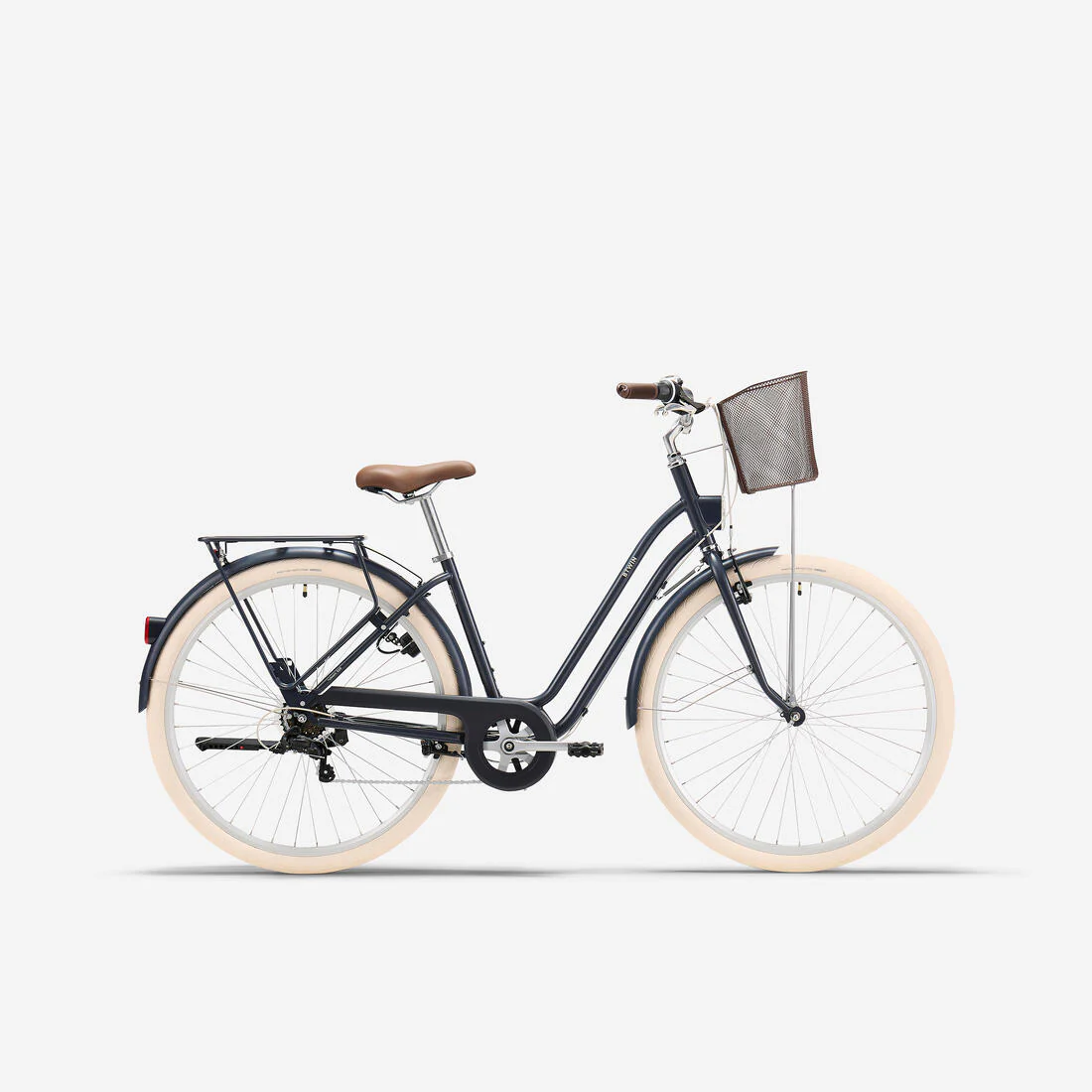 Bicicleta de ciudad de cuadro bajo azul oscuro 520