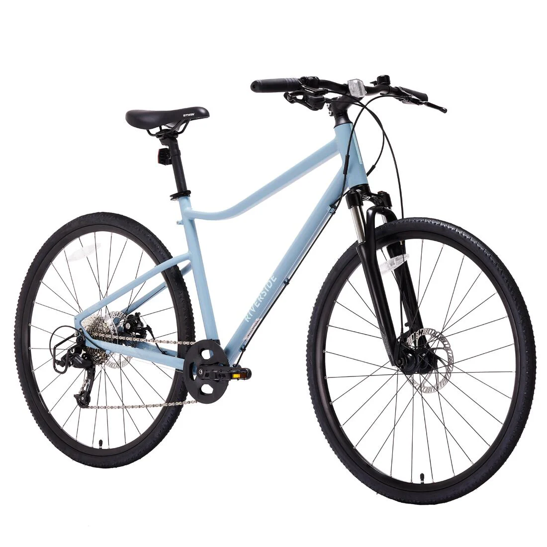 Bicicleta híbrida con freno de disco de 9 velocidades nube Riverside 500 - Image 3