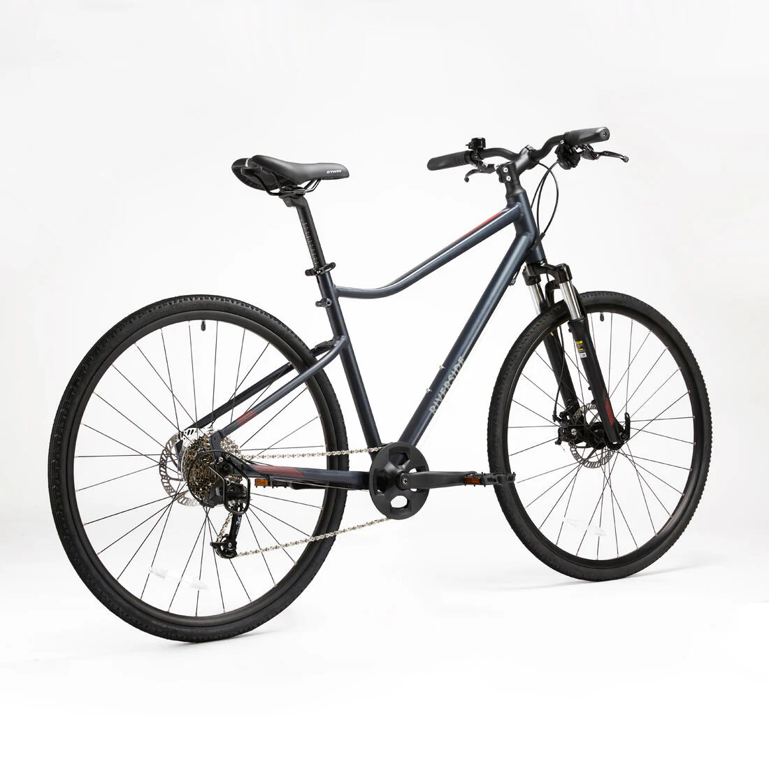 Bicicleta híbrida con freno de disco de 9 velocidades nube Riverside 500 - Image 5