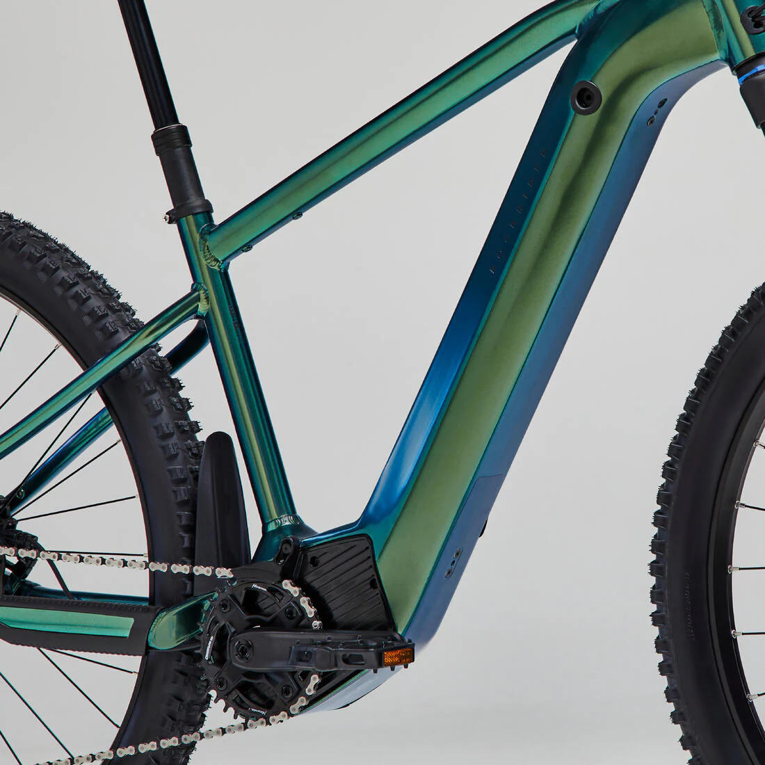 Bicicleta MTB eléctrica semirrígida de 29" verde para mujer E-Expl 700 - Image 3