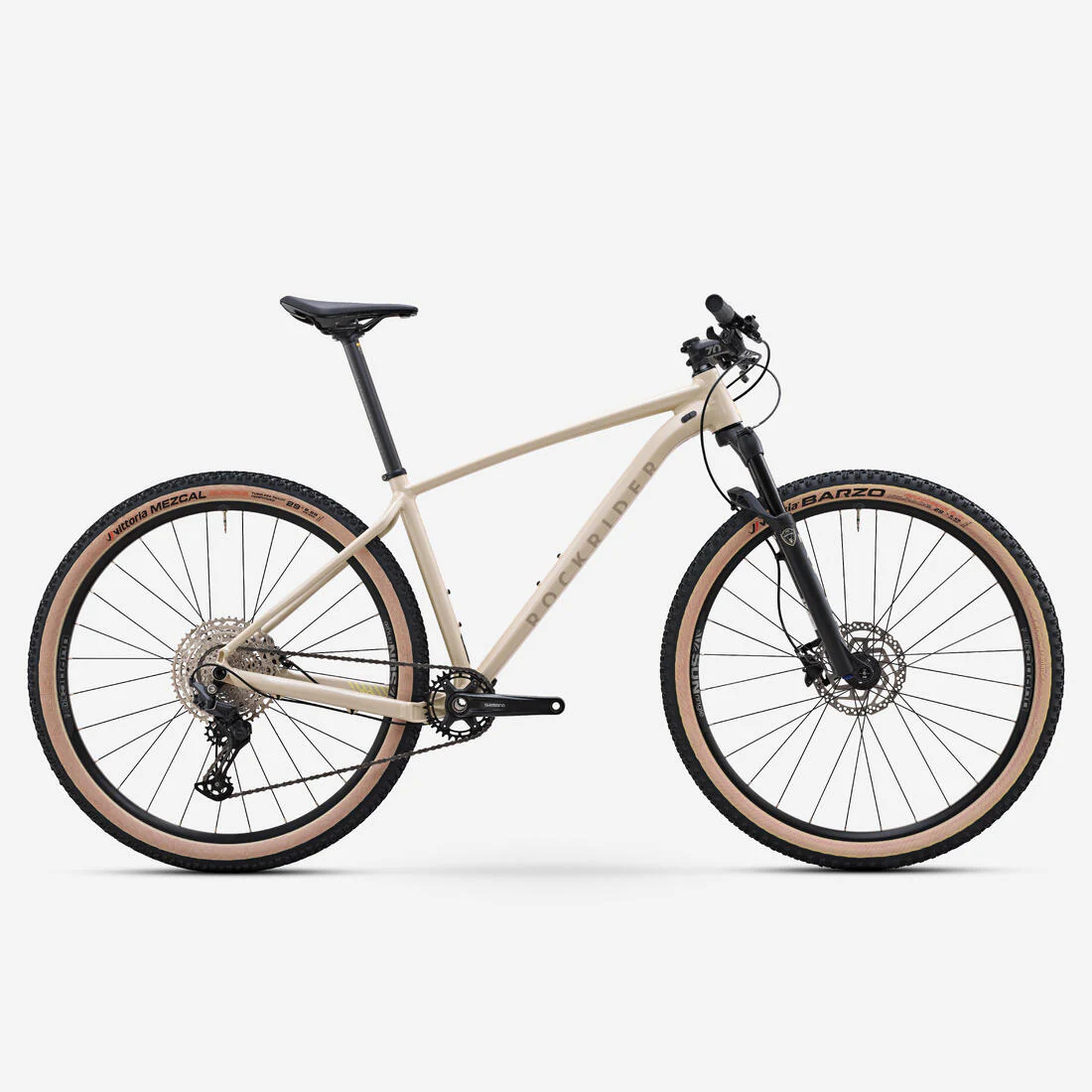 Bicicleta MTB XC semirrígida de 29" con cuadro de aluminio beige Race 540