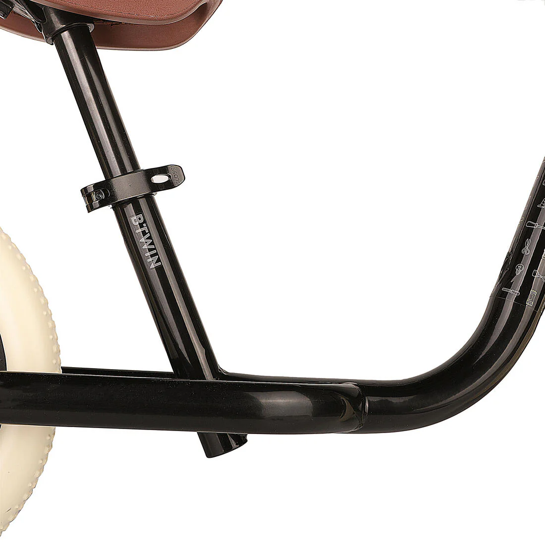 Bicicleta sin pedales de 10 pulgadas negra para niños de 2 a 4 años Runride 500 - Image 10