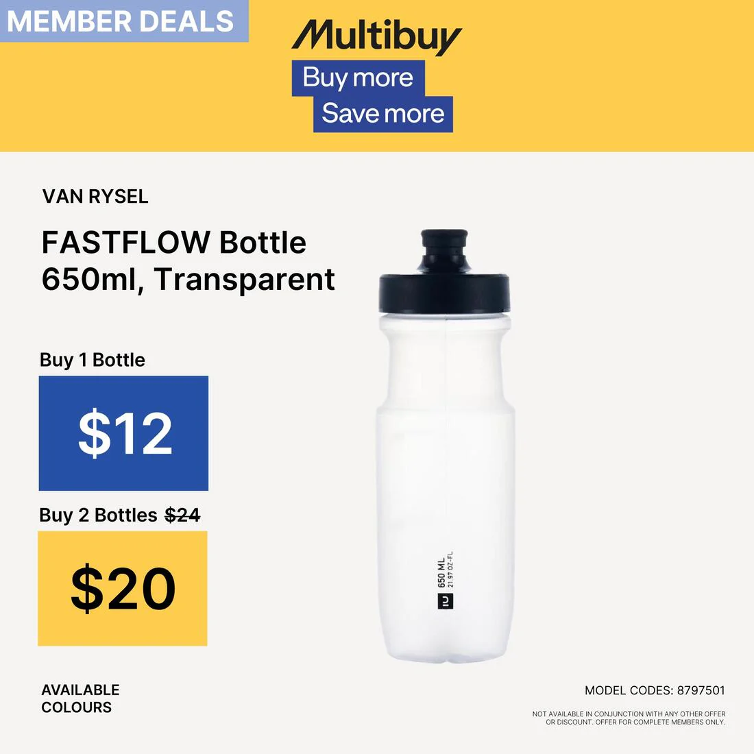 Bidón de ciclismo de 650 ml M CN FastFlow - Image 8