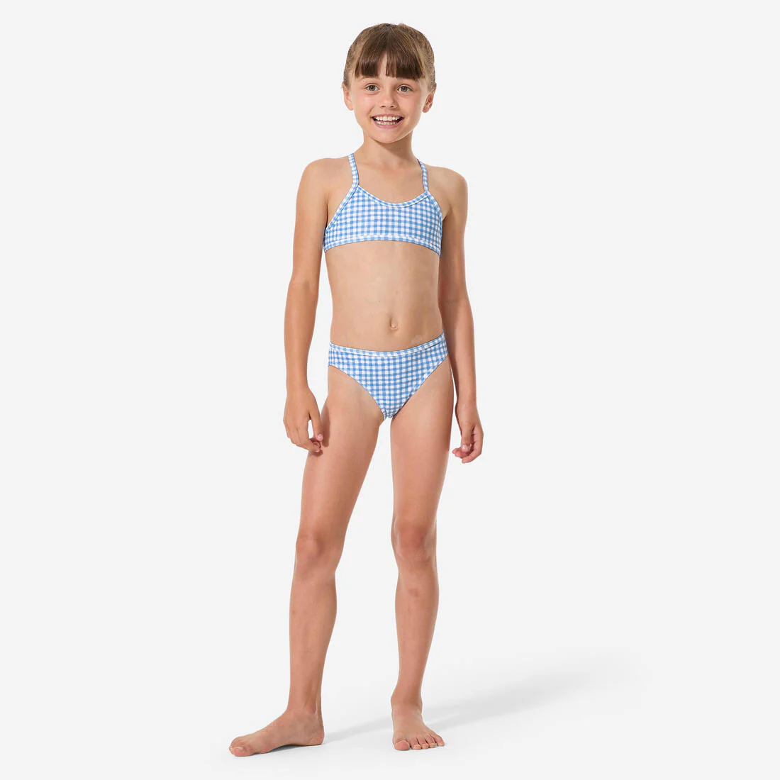 Bikini de surf con tirantes cruzados y estampado de flores para niña Boni 100 - Image 4