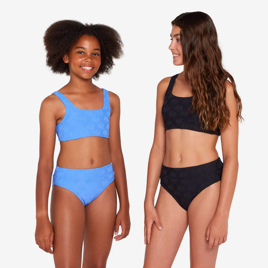 Bikini de surf de cintura alta lavanda para niña 500 Lao Miami - Image 2