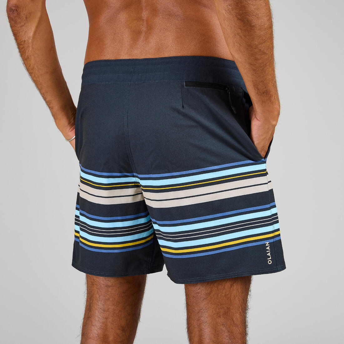 Boardshort Surf 500 17" Sta Monica Black - Image 8