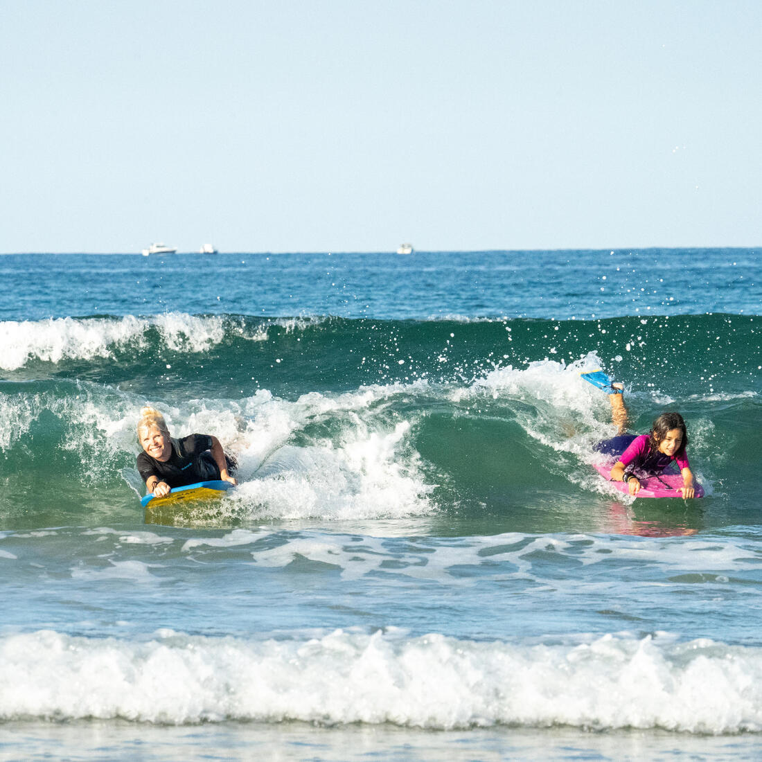 Bodyboard 100 Niños Azul Amarillo Leash Muñeca - Image 26
