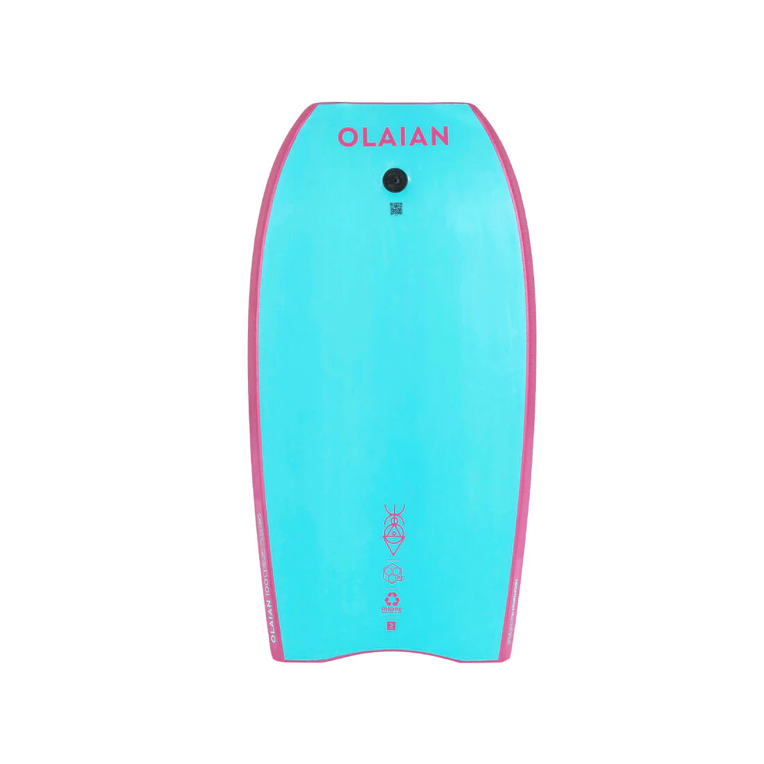 Bodyboard 100 Niños Azul Amarillo Leash Muñeca - Image 8