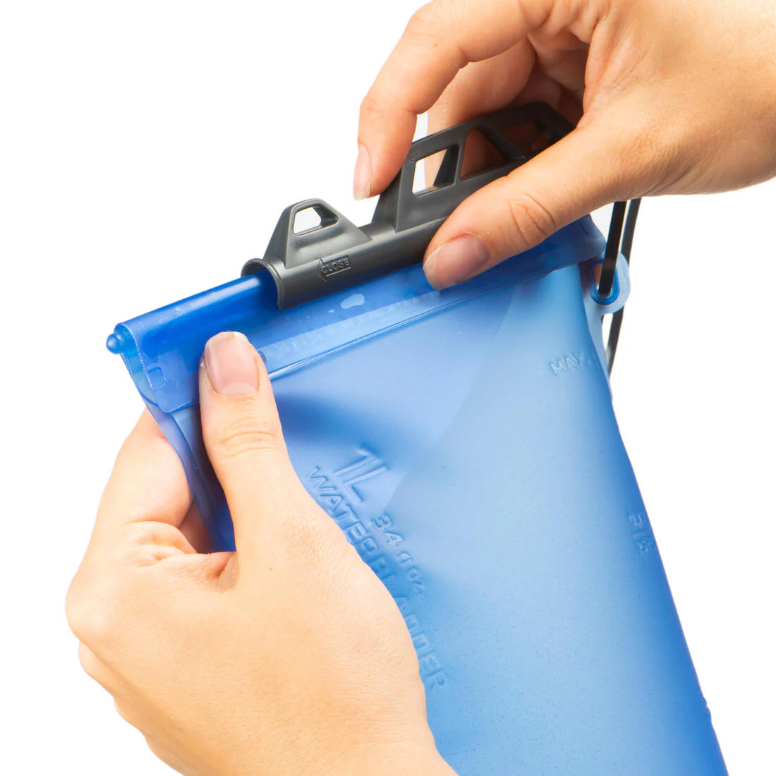 Bolsa de agua translúcida azul MTB 1 l - Image 3