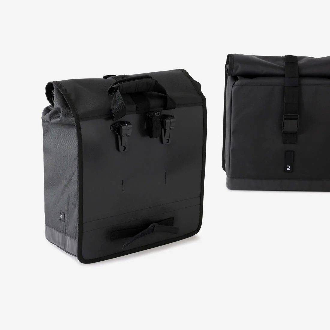 Bolsa de ciclismo doble para bici negra 2 x 20 L 500 - Image 2