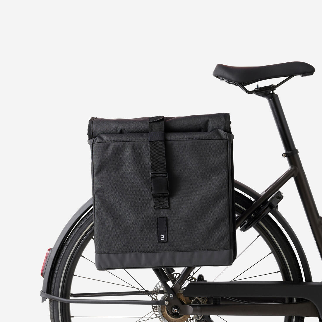 Bolsa de ciclismo doble para bici negra 2 x 20 L 500 - Image 3