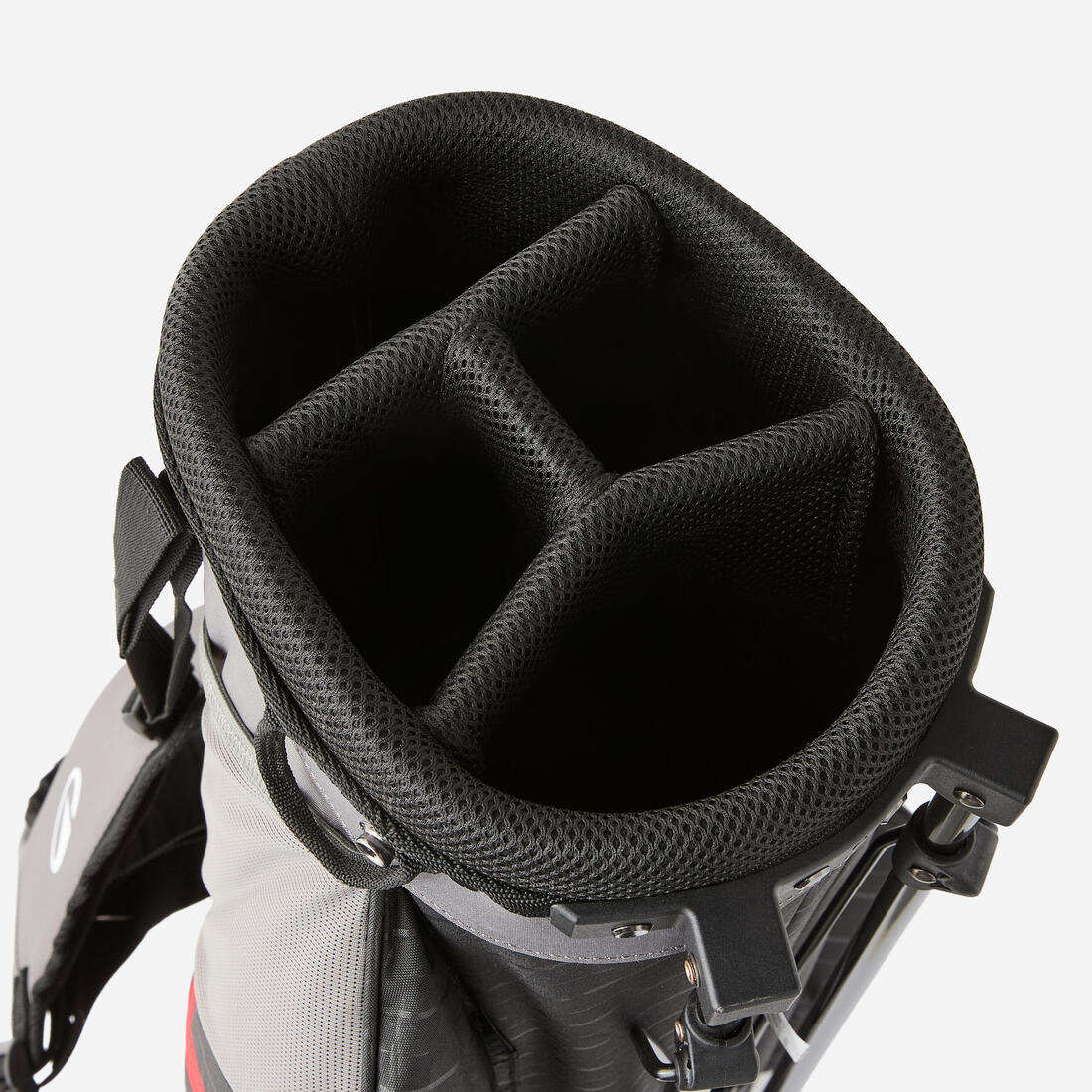 Bolsa de golf ultraligera con tripié ligero negro con rojo - Image 4