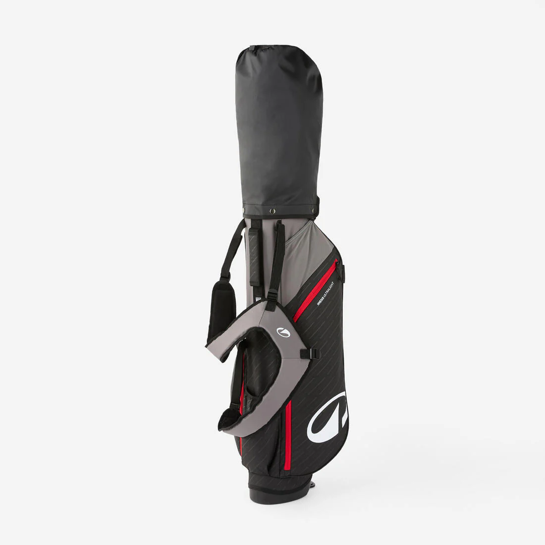 Bolsa de golf ultraligera con tripié ligero negro con rojo - Image 5