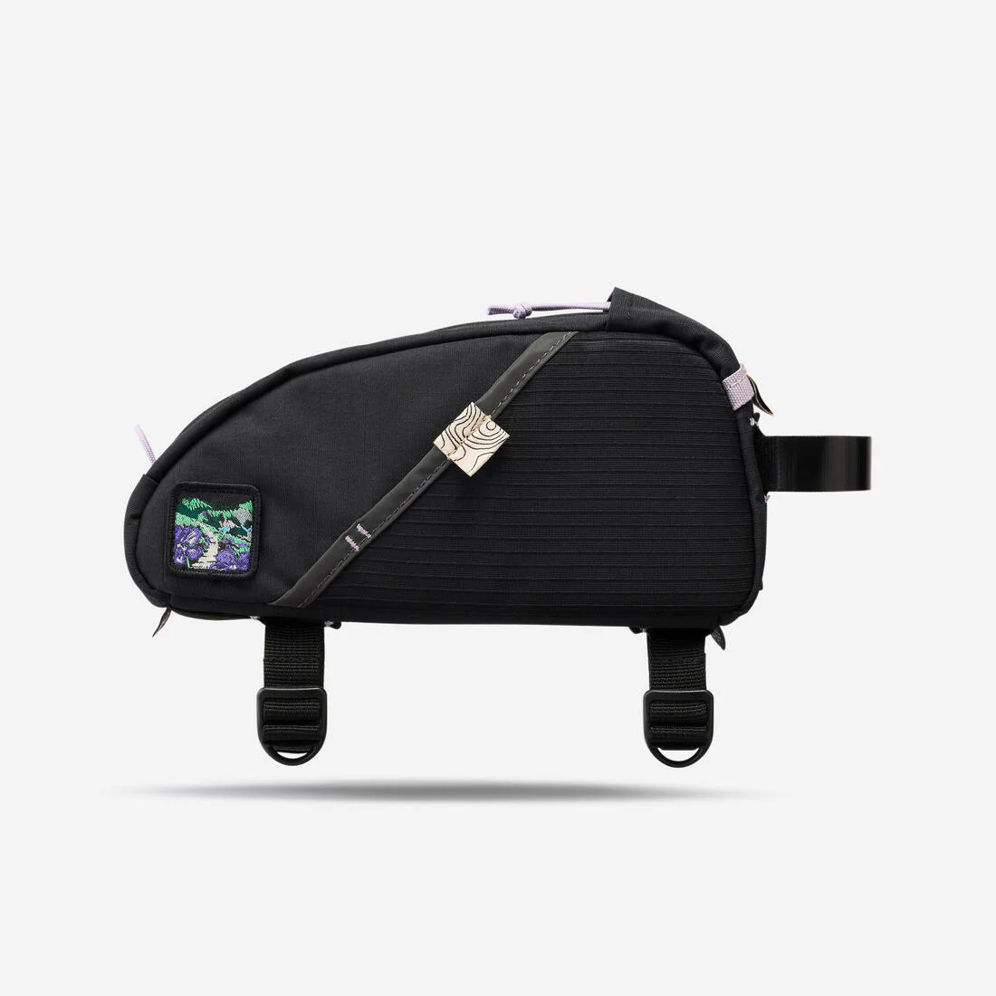 Bolsa de tubo superior para bicicleta negra de 1.5 litros Bikepacking ADVT 500