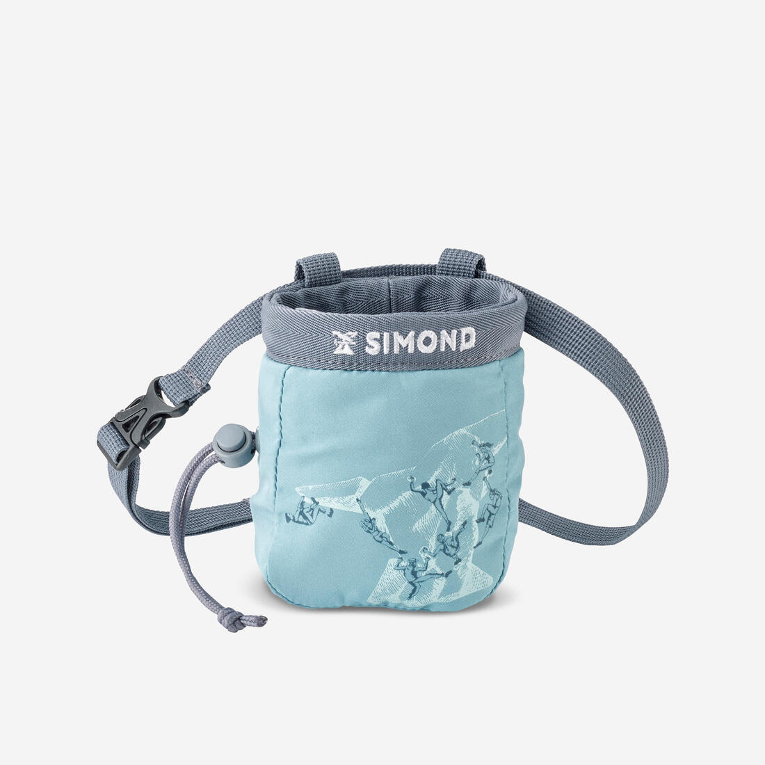 Bolsa para magnesio de escalada azul con gris para niños Klimb