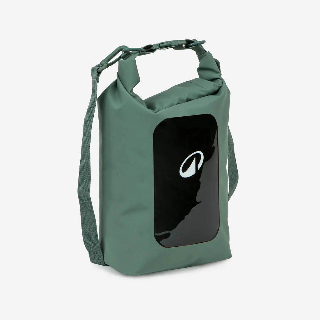 Bolsa petate de surf estanca con ventana de visibilidad con IPX6 verde de 5 L