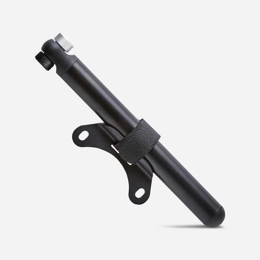 Bomba de aire manual compacta negra para carretera
