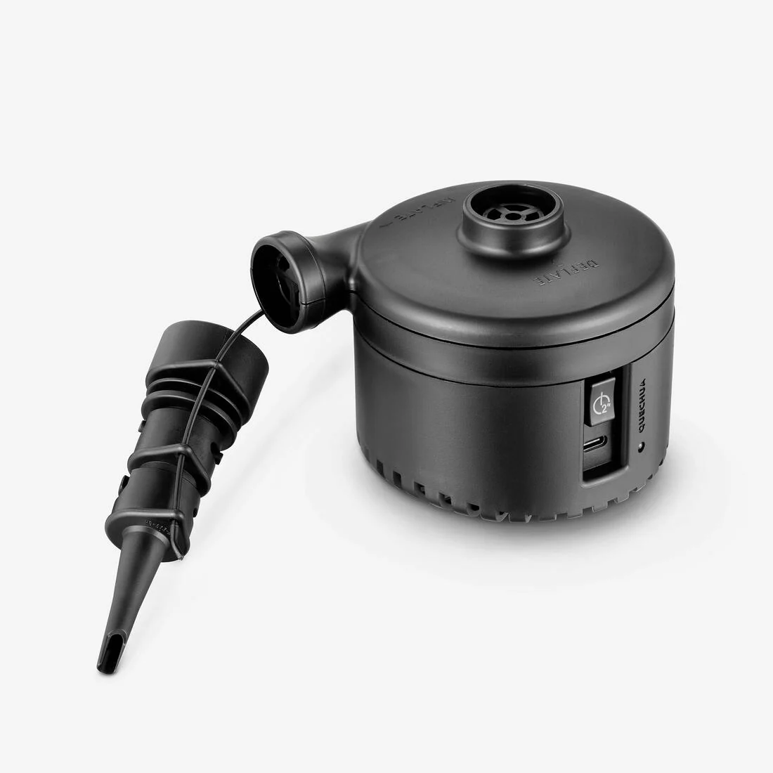 Bomba de camping eléctrica, compacta y recargable por USB-C