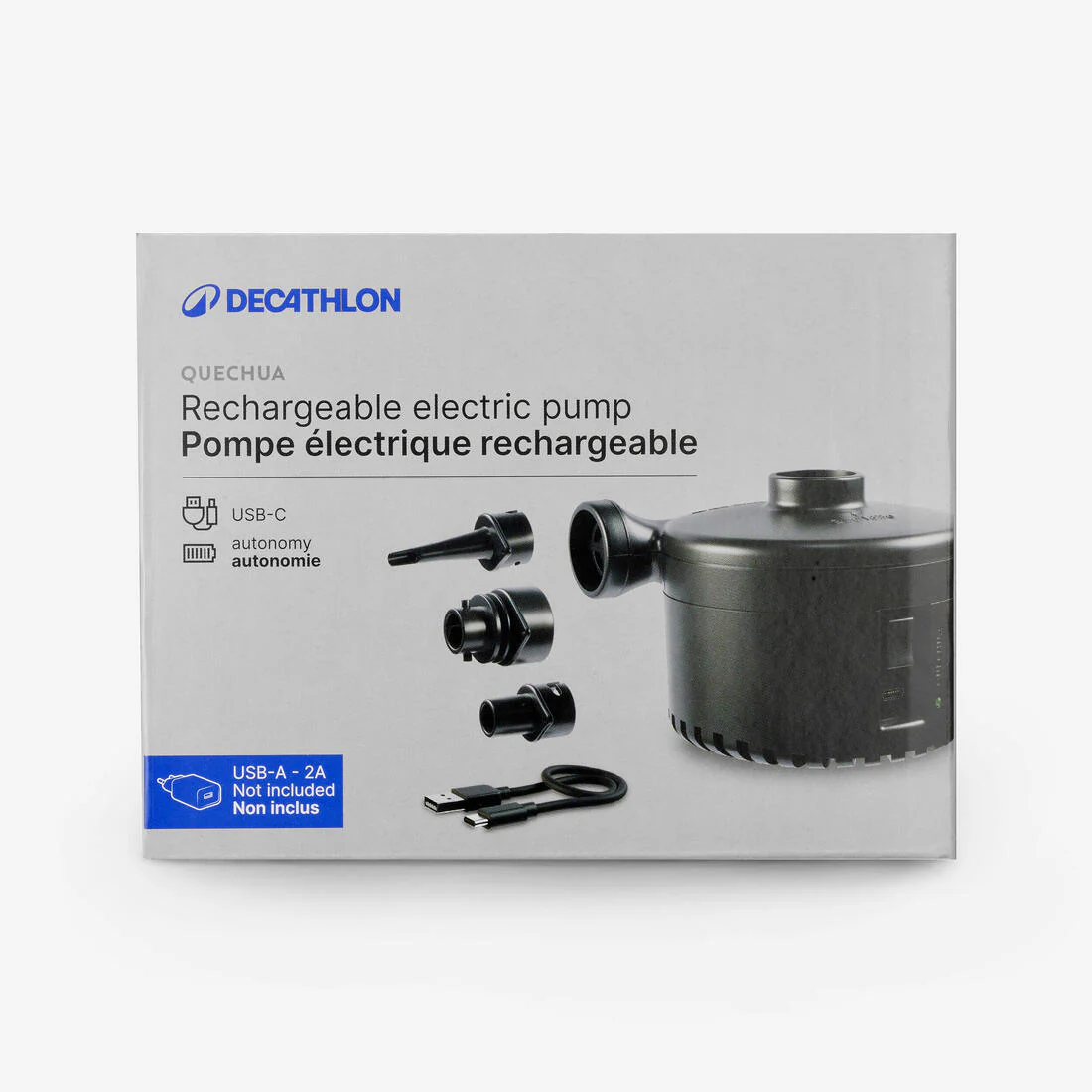 Bomba de camping eléctrica, compacta y recargable por USB-C - Image 3