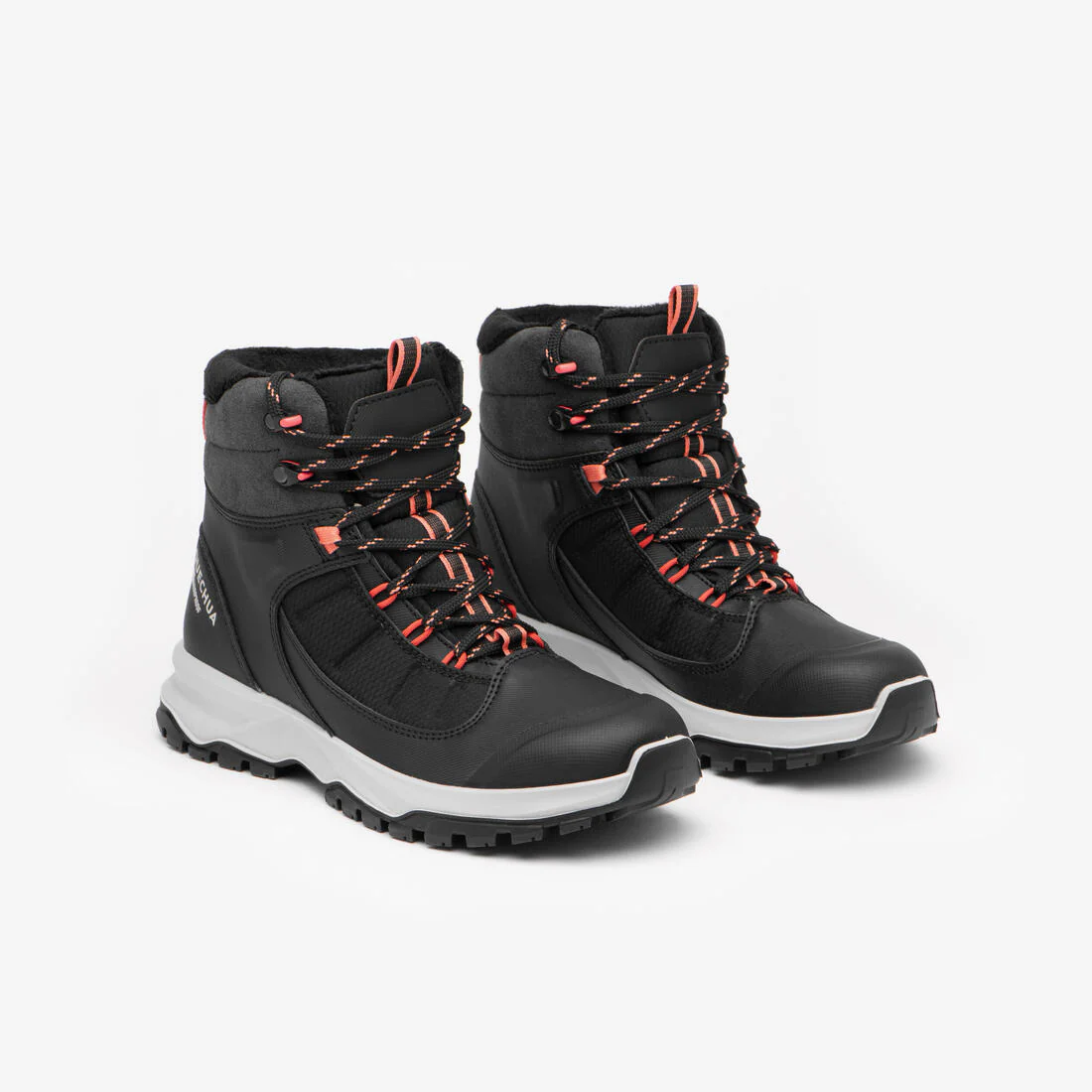 Botas cálidas de senderismo impermeables mujer, MH500 Mid negro - Image 2