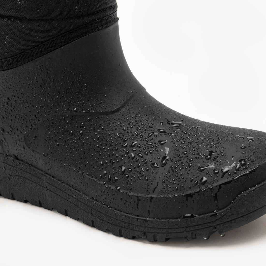 Botas cálidas de senderismo nieve impermeables mujer, NH100 Mid negro - Image 3