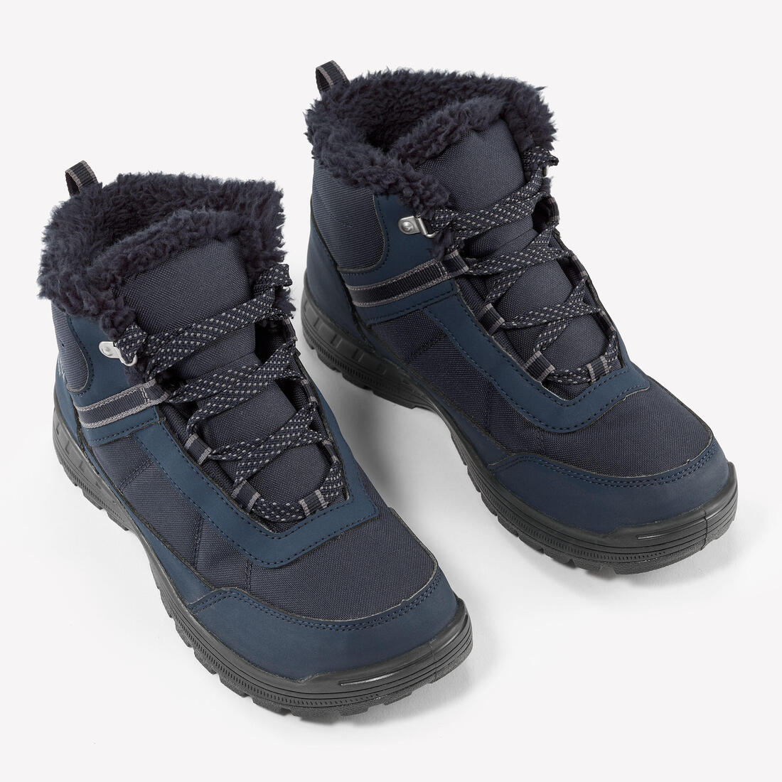 Botas cálidas e impermeables de senderismo SH100 cintas - niños 35-38 - Image 3