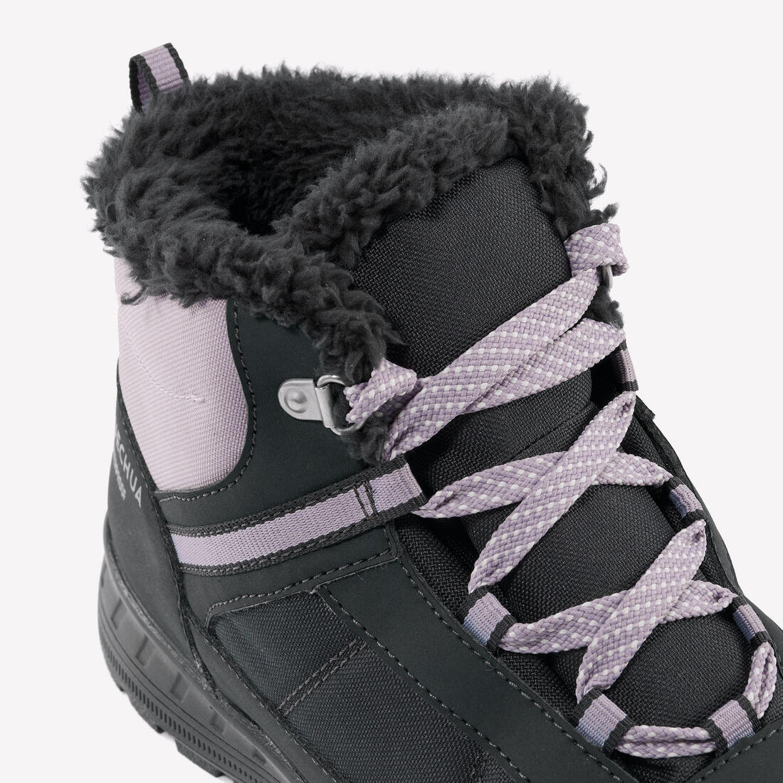 Botas cálidas e impermeables de senderismo SH100 cintas - niños 35-38 - Image 6