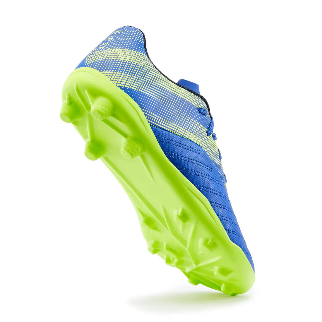Botas de fútbol Niños Kipsta Agility 140 FG burdeos naranja azul - Image 4