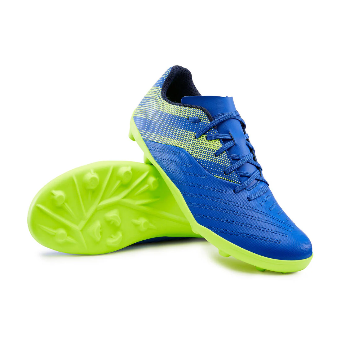 Botas de fútbol Niños Kipsta Agility 140 FG burdeos naranja azul - Image 8