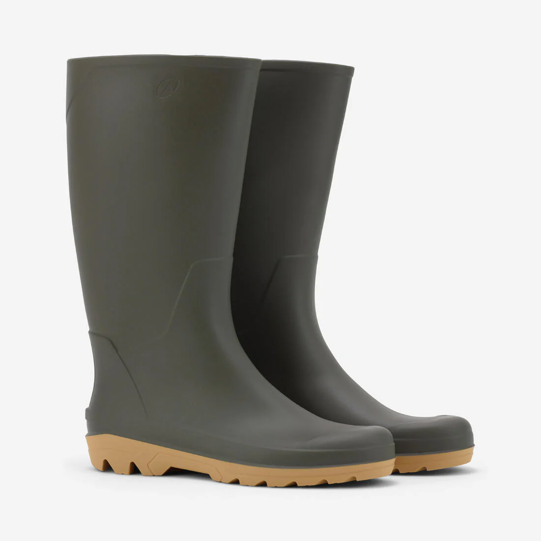 Botas de lluvia impermeables verdes para adulto Land 100