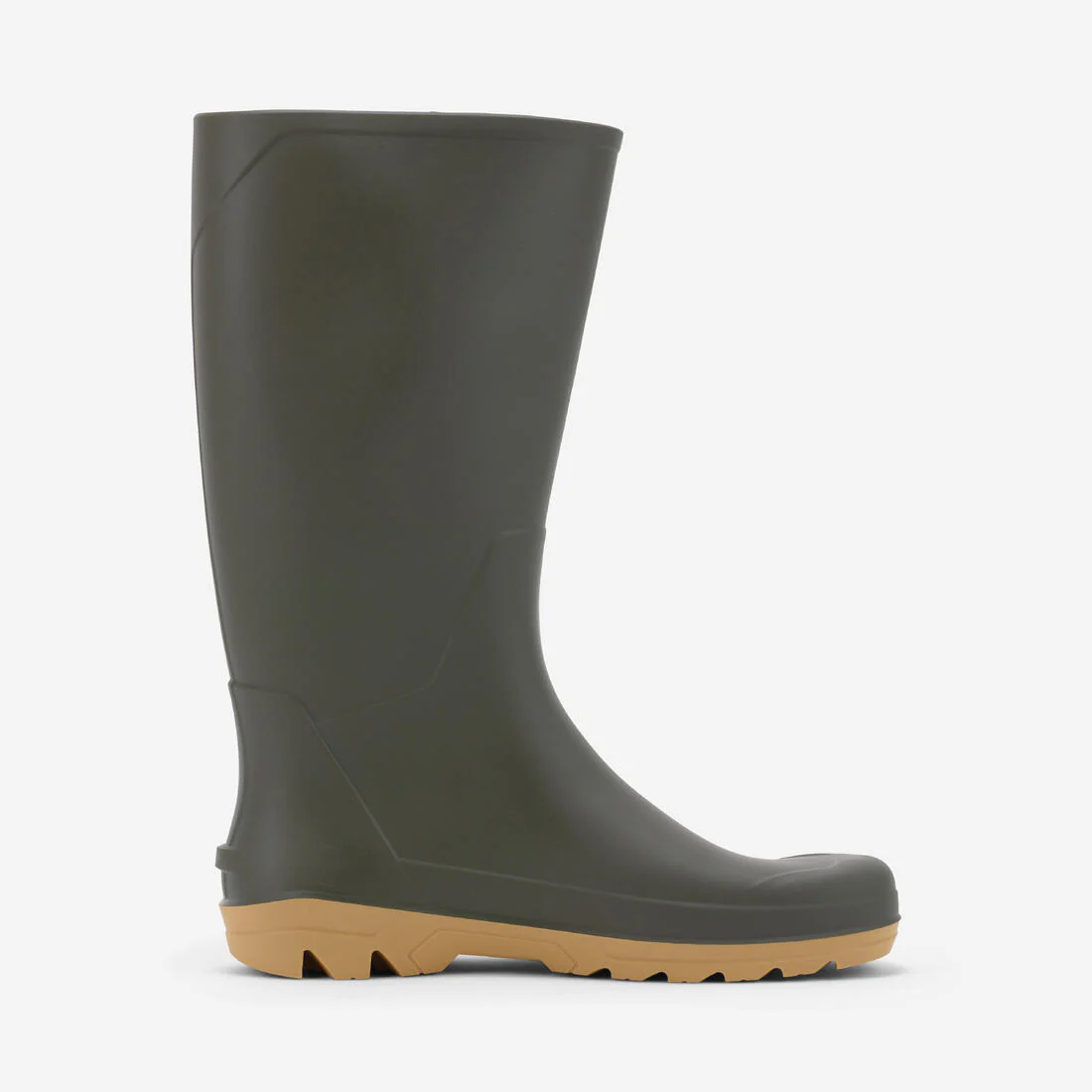Botas de lluvia impermeables verdes para adulto Land 100 - Image 4
