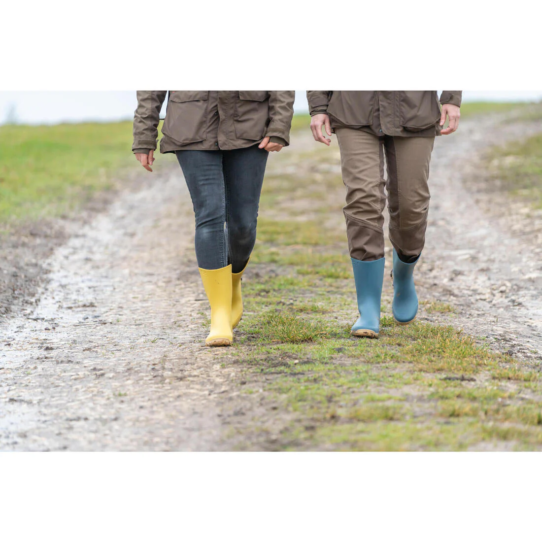 Botas de lluvia negras para mujer Solognac 100 - Image 13