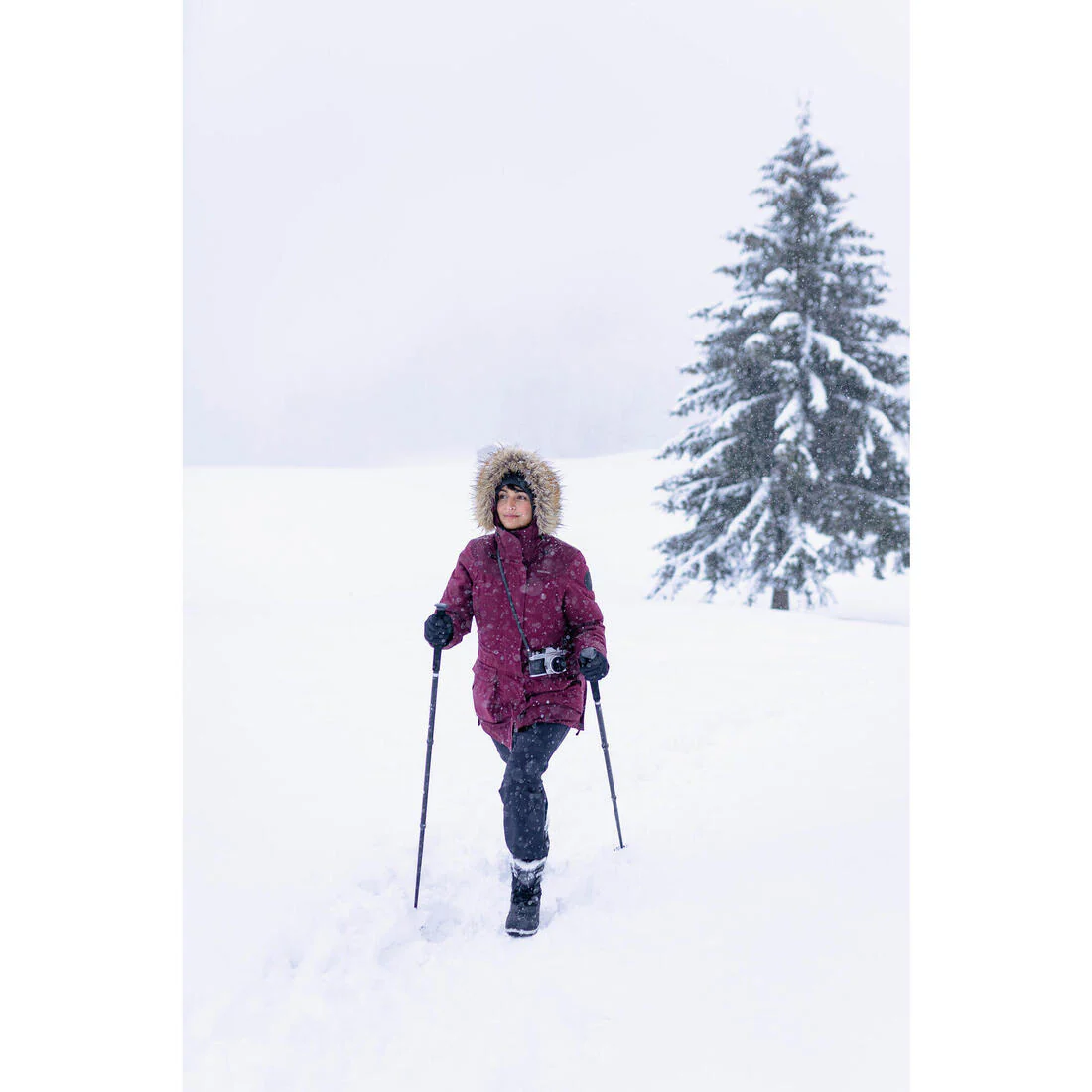 Botas de nieve cálidas impermeables - SH500 caña alta zueco - mujer - Image 10