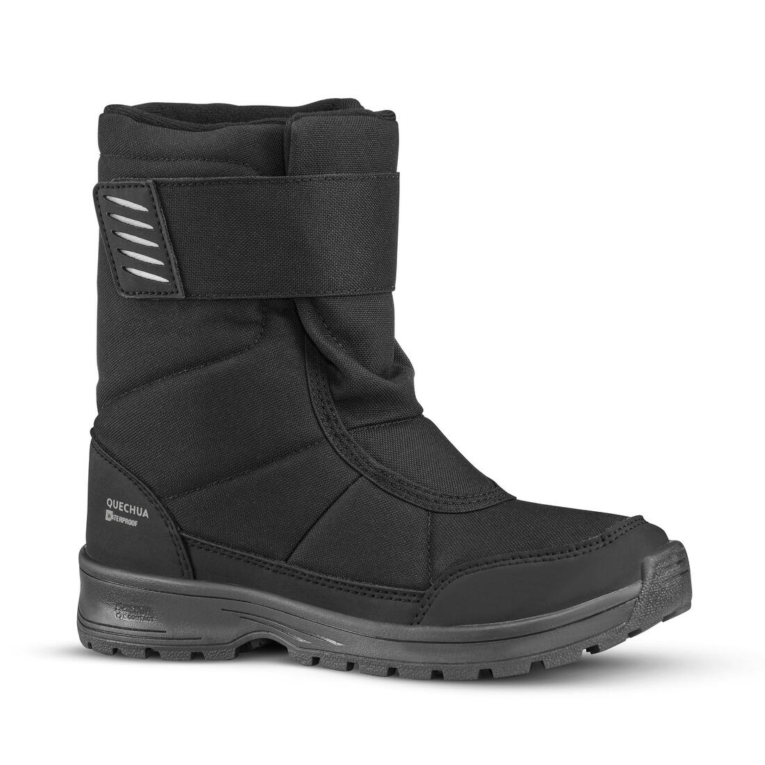 Botas de nieve de senderismo cálidas e impermeables con tira autoadherente SH100