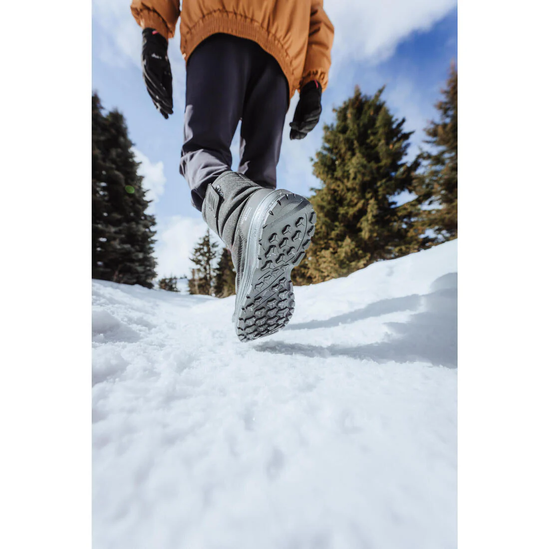 Botas de nieve de senderismo cálidas e impermeables con tira autoadherente SH100 - Image 9