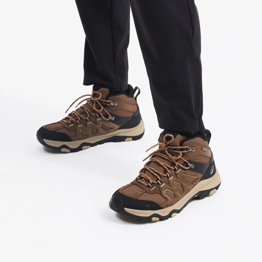 Botas de senderismo caña alta impermeables hombre, MH500 marrón - Image 9