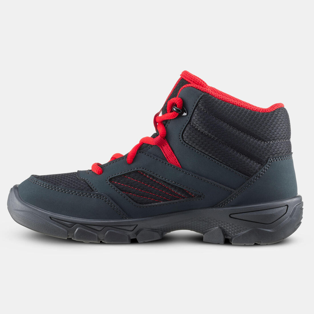 Botas de senderismo con agujetas gris oscuro para niños del 35 al 38 MH100 MID - Image 5