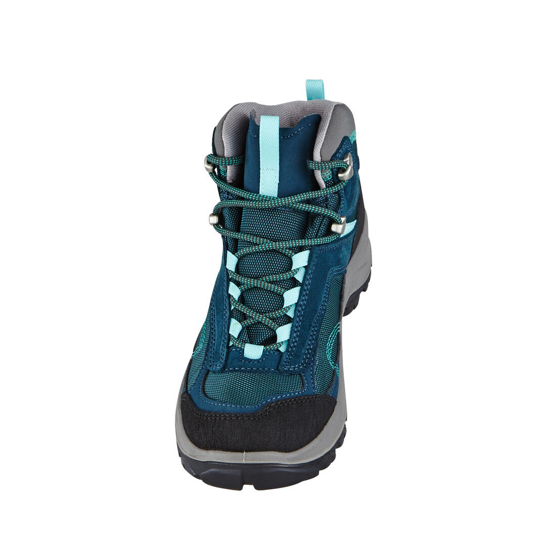 Botas de senderismo en montaña impermeables azul turquesa para mujer MH100 Mid - Image 28