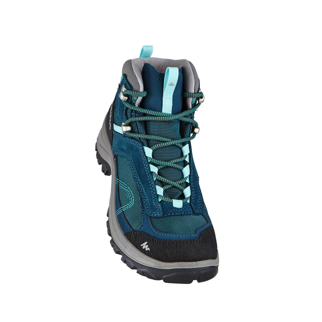 Botas de senderismo en montaña impermeables azul turquesa para mujer MH100 Mid - Image 30