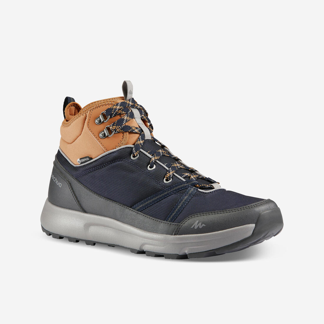 Botas de senderismo impermeables azules para hombre NH100 Mid WP