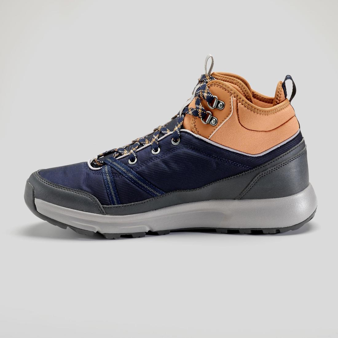 Botas de senderismo impermeables azules para hombre NH100 Mid WP - Image 2