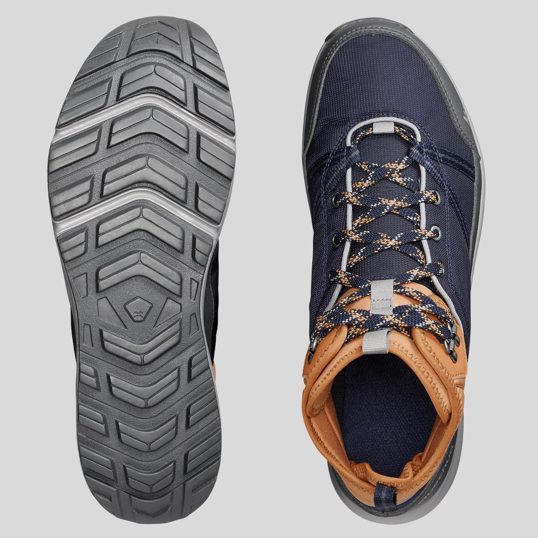 Botas de senderismo impermeables azules para hombre NH100 Mid WP - Image 6