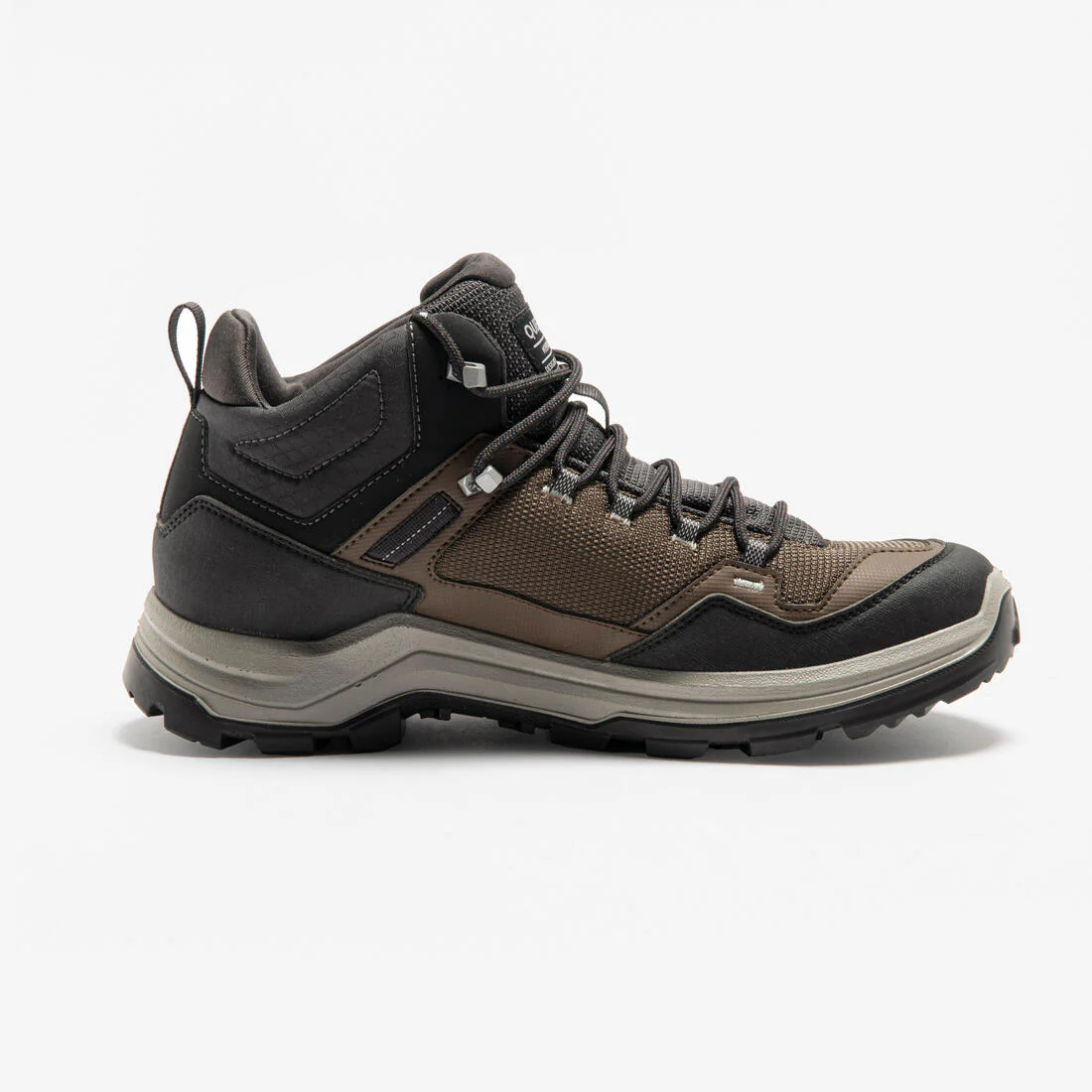 Botas de senderismo impermeables de caña alta cafés para hombre MH100 - Image 5