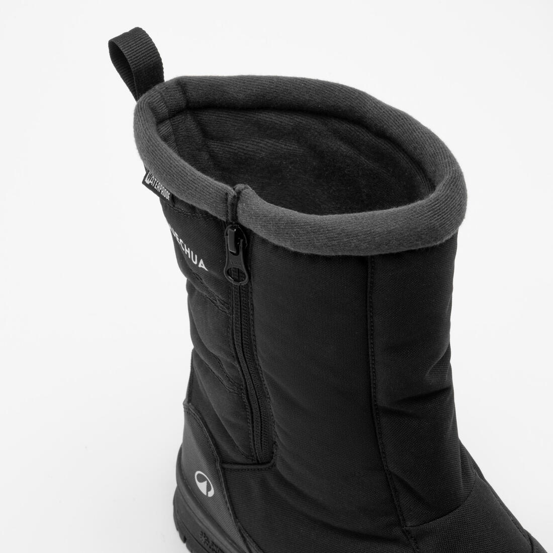 Botas de senderismo impermeables para nieve negras para hombre NH100 - Image 6