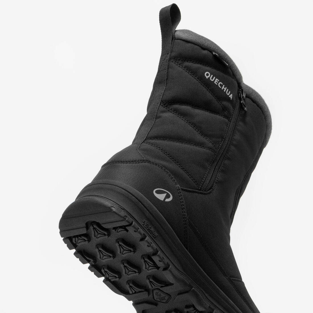 Botas de senderismo impermeables para nieve negras para hombre NH100 - Image 7